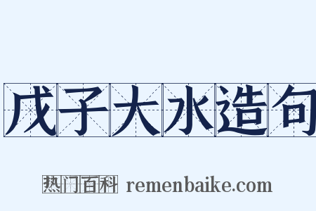 戊子大水造句是什么意思的图片